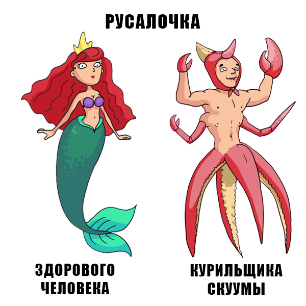 Русалочка курильщика - Моё, Mermay, The Elder Scrolls, Скума, Русалочка, Русалка