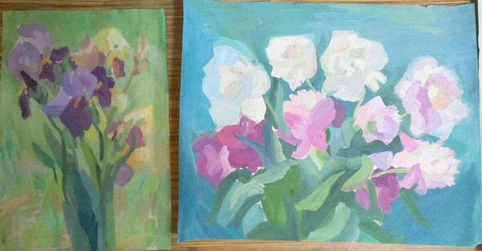 Irises. peonies - My, Peonies