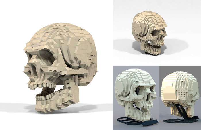 When I decided to make my first MOC - Lego, Scull, Expectation and reality, Sight, , LEGO MOC