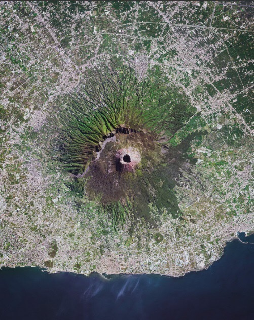 Like a pimple, only Vesuvius. - Acne, Volcano, Vesuvius, Italy