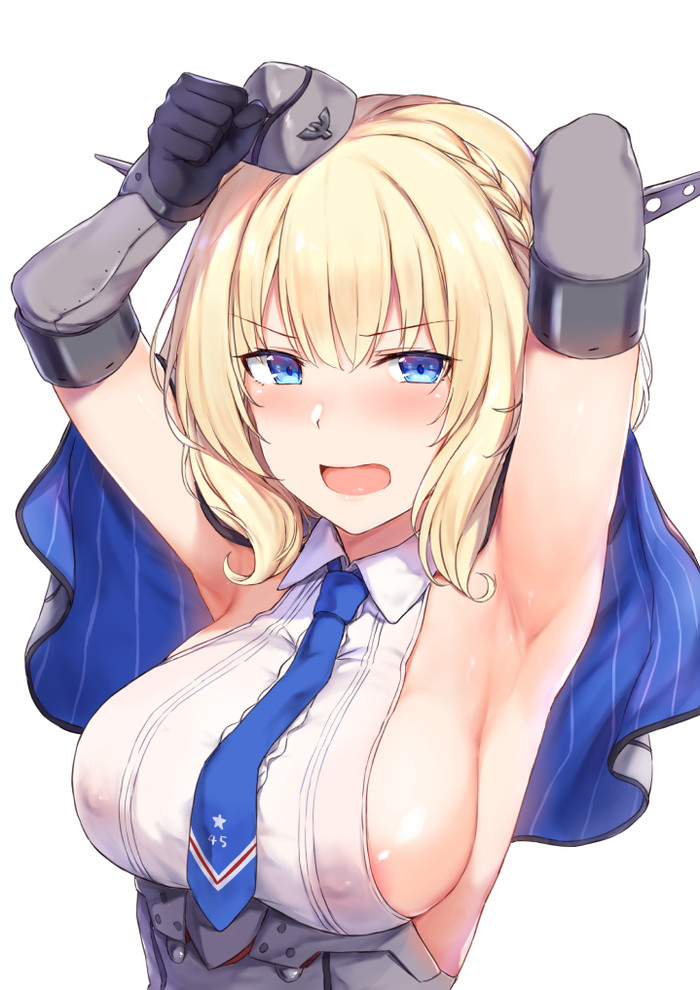 Colorado (художник: Cai Geng) - NSFW, Kantai Collection, Аниме, Anime Art, Uss Colorado, Сиськи