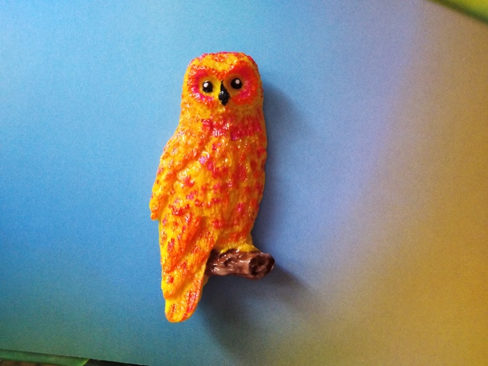 Magnets - Owls as a gift! - My, Handmade, Creation, Polymer clay, Freebie, Is free