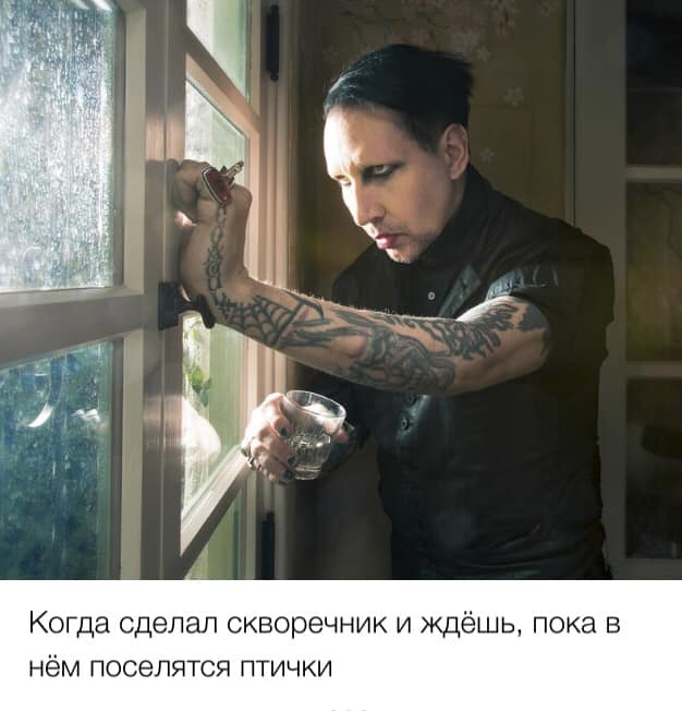 Kindness and care - Birdhouse, Birds, From the network, Marilyn Manson