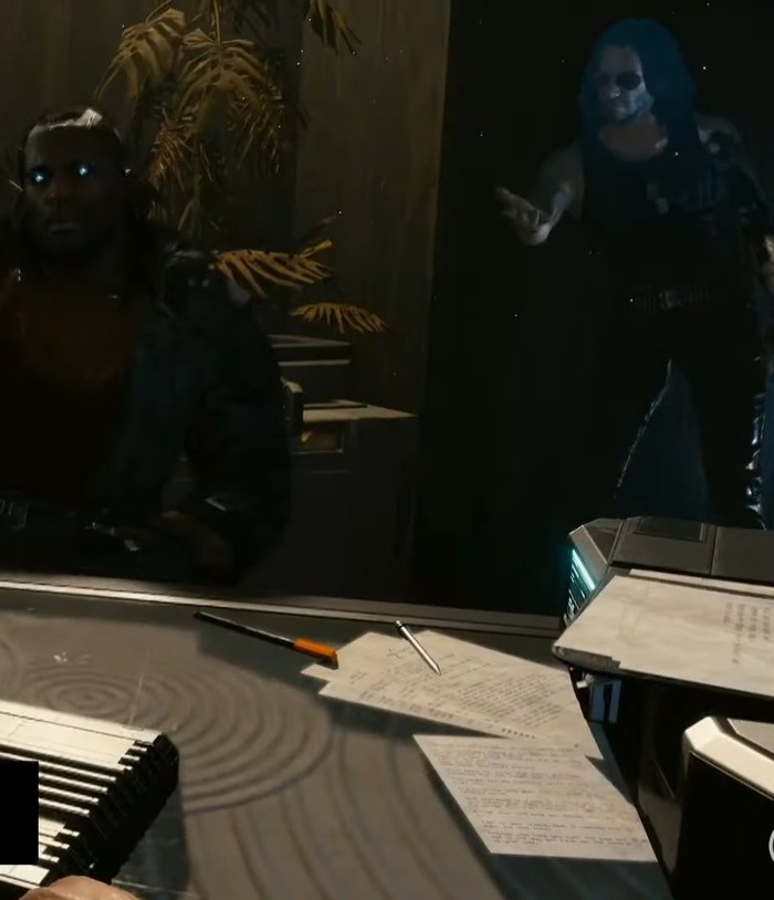 A find in the Cyberpunk 2077 gameplay trailer - My, Cyberpunk 2077, E3, Keanu Reeves, Johnny Silverhand