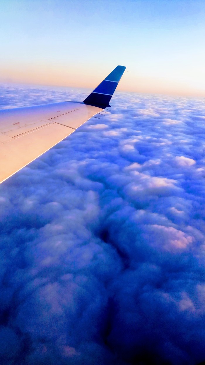 In the sky - My, Sky, The photo, View from the plane, Longpost