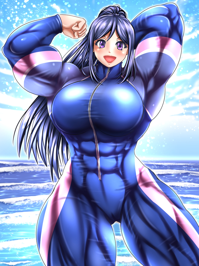 Kanan Matsuura - NSFW, Крепкая девушка, Сну-Сну, Extreme muscles, Аниме, Matsuura kanan, Love live! School Idol Project, Длиннопост