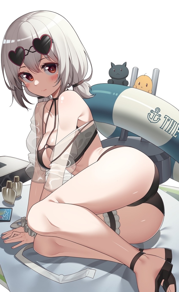 Sirius - NSFW, Azur lane, Sirius, Sugoi dekai, Anime art, Summer, Swimsuit, Anime, Art