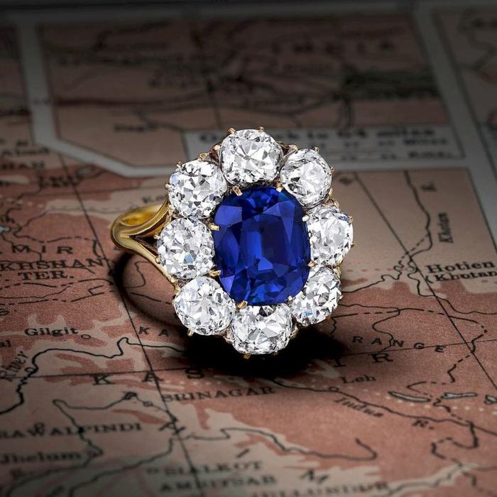 The Art of Colour: Kashmir SAPPHIRE - A Lost Treasure - My, Sapphire, Jewelcrafting, Gems, Longpost, Information, Business, Images, Ring, Necklace