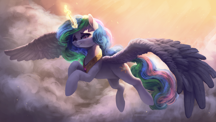   My Little Pony, Ponyart, Princess Celestia, Vanillaghosties