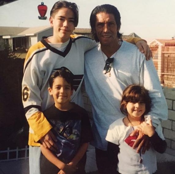 Caring Father Danny Trejo - Father, Father's day, Danny Trejo, Machete, Mexico, Children, The photo, Longpost