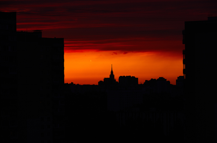 Криповый вчерашний закат