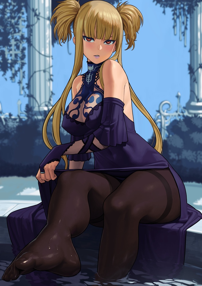 Kongou - Aoki Hagane no Arpeggio, Kongou, Anime art, Foot fetish, Anime, Tights, Art