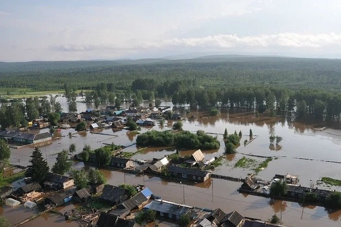 Flooding in Nizhneudinsk! - The strength of the Peekaboo, Nizhneudinsk, Irkutsk region, Emergency, Longpost