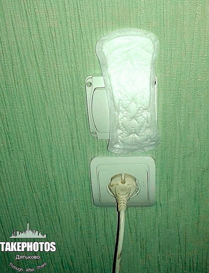 Life hack from Beloved Mother-in-Law. - My, Mother-in-law, Great-grandson, Life hack, Power socket, Electricity, Humor