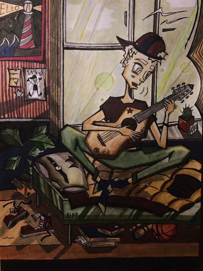 Here again - My, Drawing, Art, Guitar