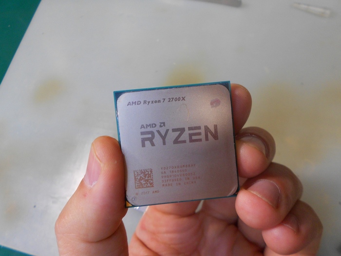 Recovery of the Ryzen 7 2700X processor after the specialists - My, Ryzen 7 2700x, Electronics repair, Longpost, AMD ryzen