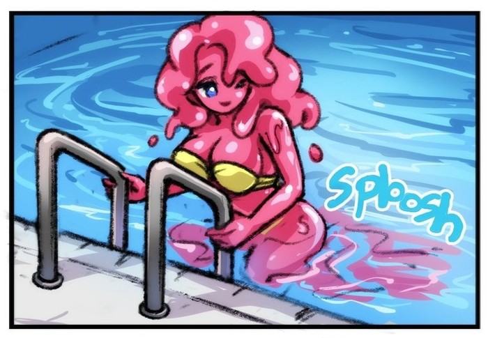 Maidens and Monsters: Slime Girl - NSFW, Slime Girl, Pool, Monster girl, Longpost