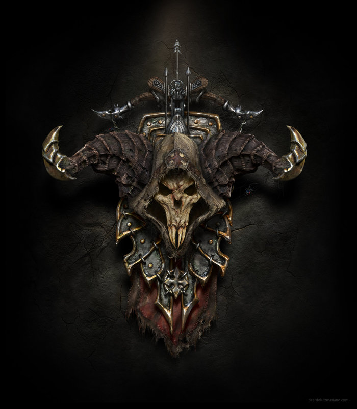 Diablo 3 - demon hunter shield. , -, 3D,   , , Diablo III