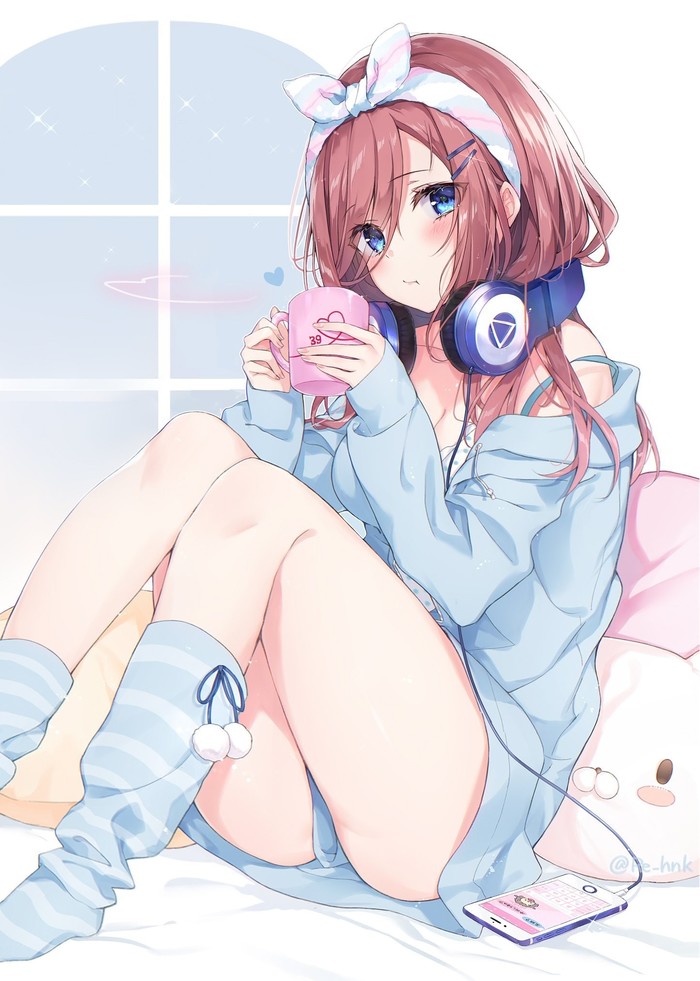 Good night :) - Аниме, Anime Art, Nakano Miku, Gotoubun No Hanayome, The Quintessential Quintuplets