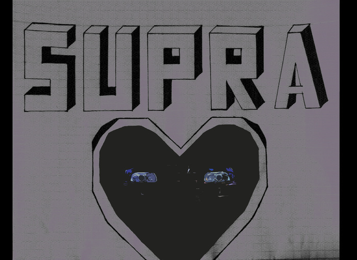 SupraOneLove, but only old - My, Auto, Toyota supra, Art, Pencil drawing, Photoshop