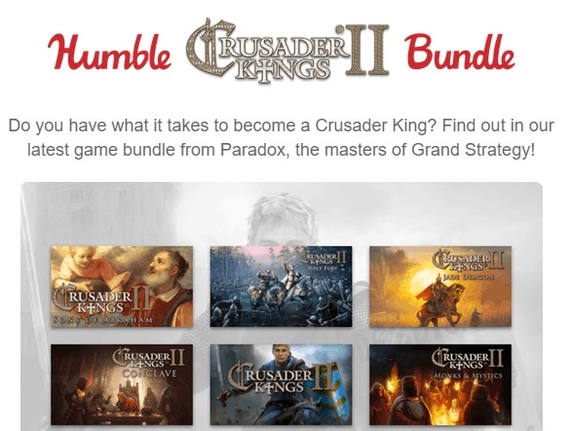 Humble Bundle Crusader Kings II