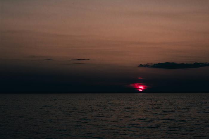 Flow - My, The photo, River, Clouds, Sky, Sunset, Beginning photographer