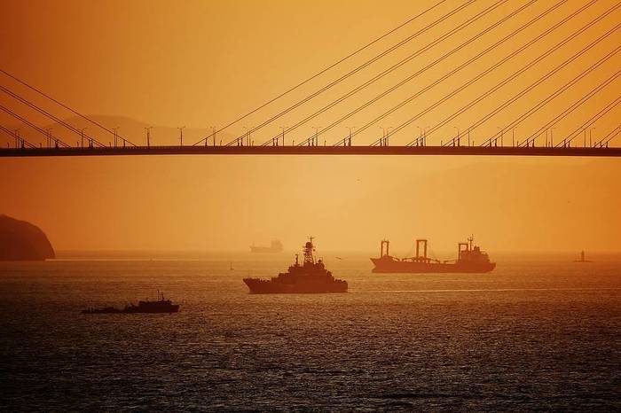Stunning sunset over the East Bosphorus - My, Дальний Восток, Vladivostok, Sunset, Nature