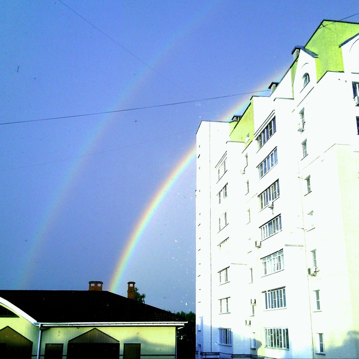 Double rainbow is my favorite natural phenomenon - My, Rainbow, Nature, beauty