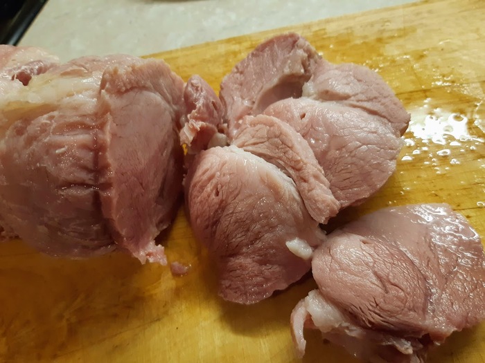 Ham or Boiled-salted meat. - My, Ham, Homemade sausage, Longpost, Cooking, Recipe