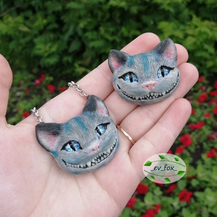 Cheshire cats - My, Cheshire Cat, Decoration, Cheshire, cat, Needlework without process