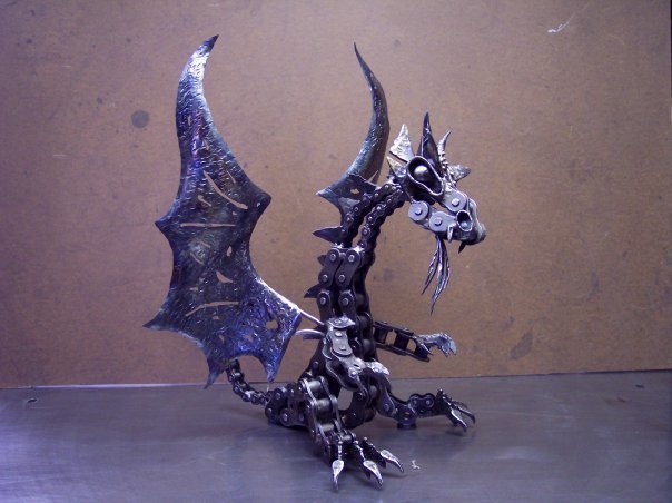 metal dragons - In contact with, Metal, The Dragon, Sculpture, Design, Modern Art, Longpost