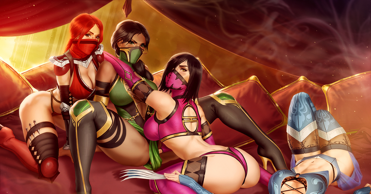 Mortal Kombat girls.
