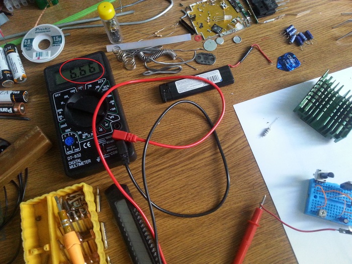 Power supply on lm350 - My, Tester, Volts, Resistor, Power supply