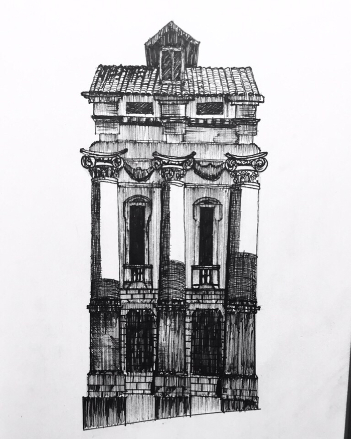 Sketch - My, Sketch, Architecture, Building, Drawing, Graphics