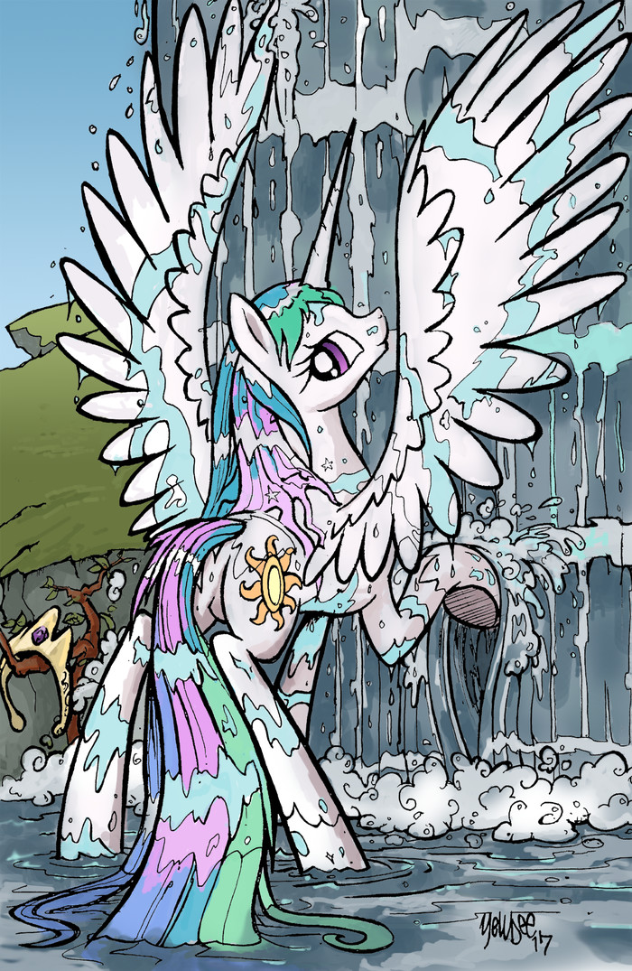 Водопад освежает