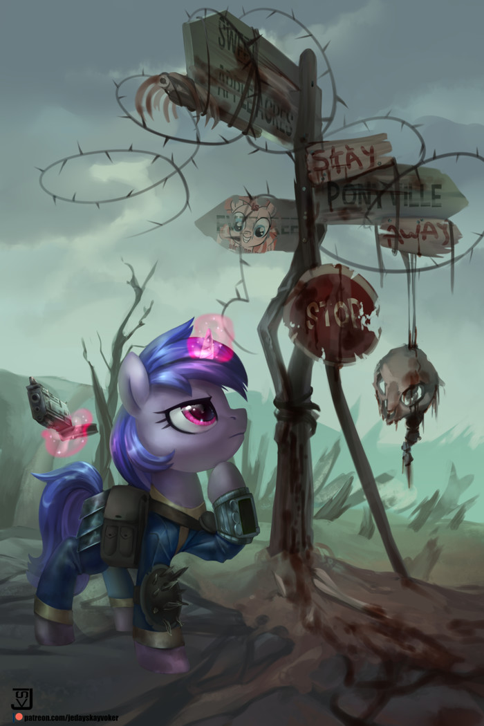 Road to Ponyville - Fallout: Equestria, Original character, My little pony, Grimdark, Sea Swirl, Jedayskayvoker