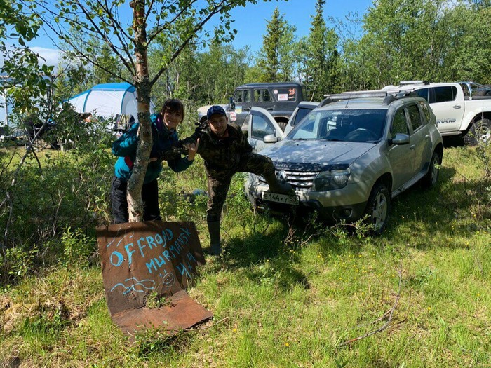 Pass of geologists on Duster. 1000 streams. Umbozero. - My, Duster, Lake, 1000, Geologists' Pass, Khibiny, UAZ, Kola Peninsula, Video, Longpost, Renault Duster