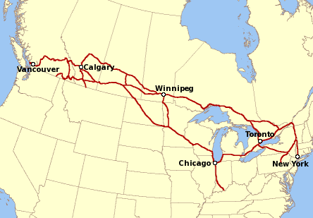 Canada. - Railway, Canada, Longpost, Highway