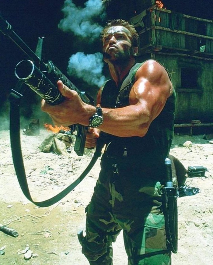 Arnie is training - Arnold, , Arnold Schwarzenegger, Predator, Predator (film)