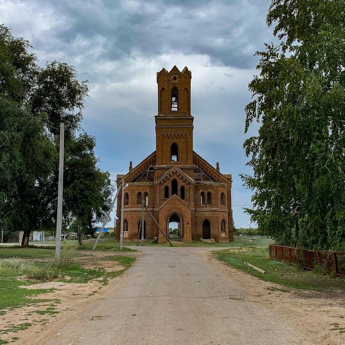 Kircha Schaefer - My, Church, Germans of the Volga Region, Ruins, Longpost