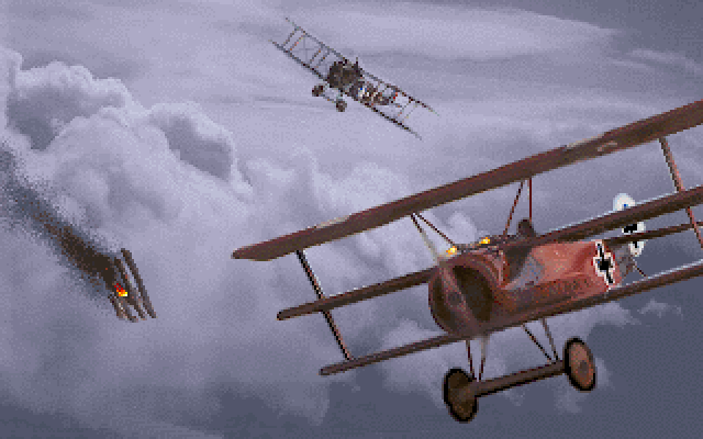 Red Baron. About pilots-aces of the First World War through the prism of a computer game. (Part 2) - My, 1990, DOS games, Computer games, Retro Games, World War I, Military history, Flight simulator, Games, Longpost