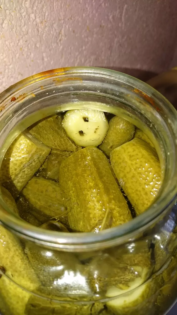 sad cucumber - My, Sadness, Cucumbers, Pareidolia