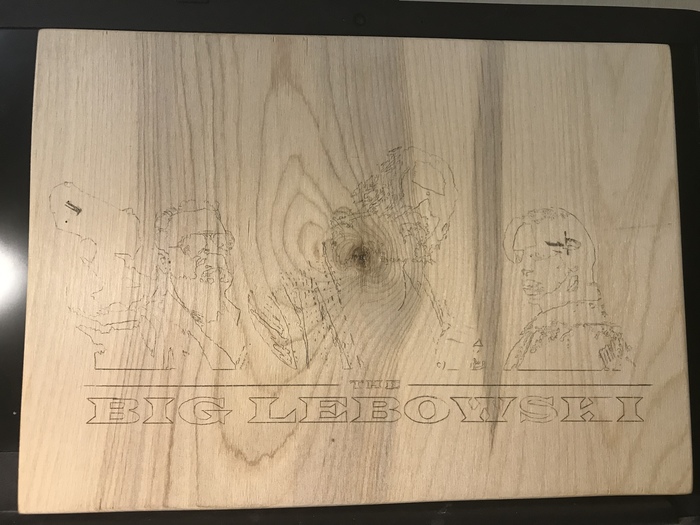 The Big Lebowski's Housekeeper - My, The Big Lebowski, Pyrography, Housekeeper, Longpost