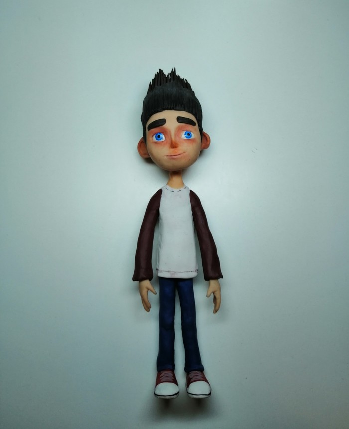 My first real polymer clay figurine. - My, Polymer clay, With your own hands, Puppet animation, Cartoon ParaNorman, Longpost