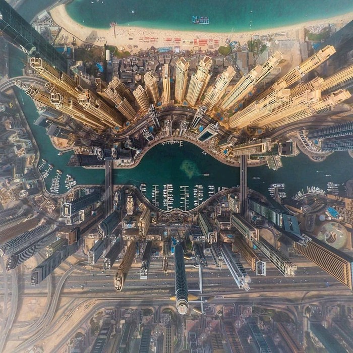 Dubai from bird's eye view - Dubai, UAE