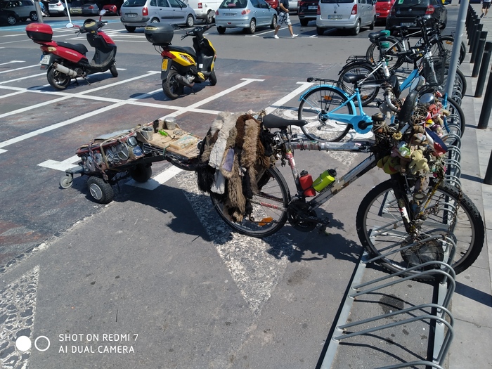 I met such a bike in the parking lot) Torrevieja. Spain - A bike, My, Longpost, Spain