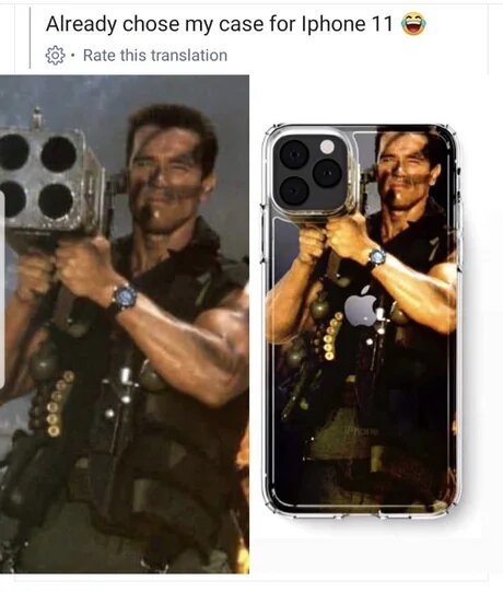 Already chose my iPhone 11 case - iPhone, Case for phone, Arnold Schwarzenegger, Picture with text