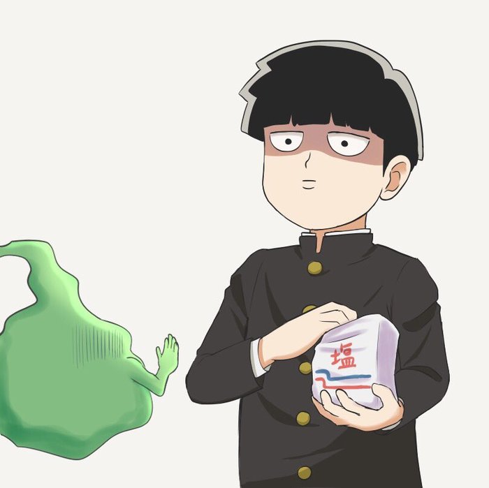 melted away - Anime, Mob Psycho 100, Mob, Salt