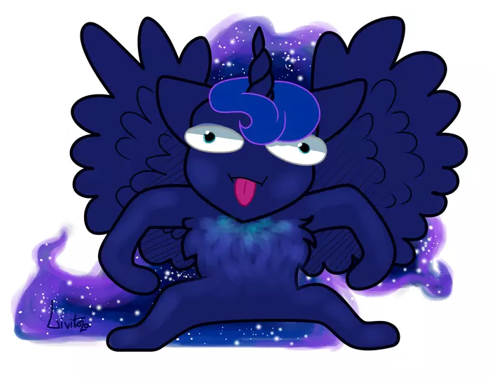 Furry LunaBY Livitoza - My, My little pony, Princess luna, Livitoza