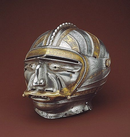 Cat, Face of Death, Armored Cap - or a post about unusual helmets. - My, Weapon, Armor, Helmet, Renaissance, Longpost